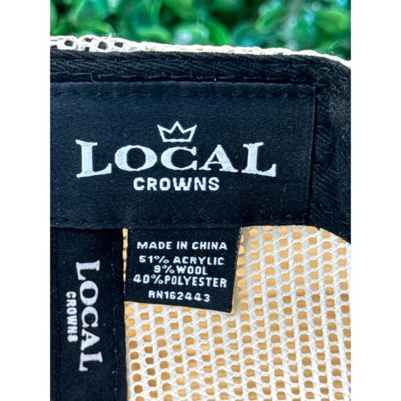 Local Crowns Fish Collection Island Views Trucker Snapback Hat Heathered Gray - Picture 7 of 7